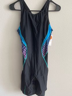 Women's One-Piece Competitive Swimsuit with Scale Print
