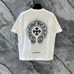 White And Black Chore Heart Tee