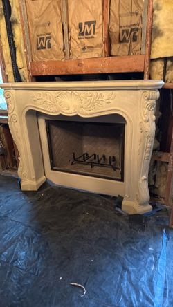 Pre cast fireplace mantle