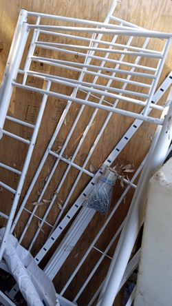 Metal White Bunk Bed 