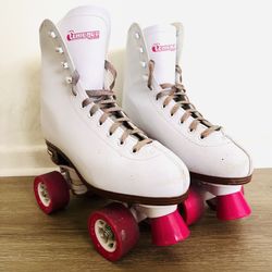 Women’s 9 Chicago roller Skates White And Pink