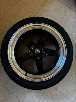 Forgestar D5 Drag wheels with tires