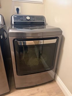 LG Grey Electric Dryer