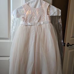 flower girl dress with heart cutout

