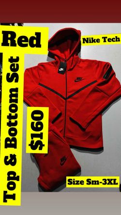 Red Full Set Nike Tech Fleece