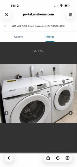 Samsung washer and dryer