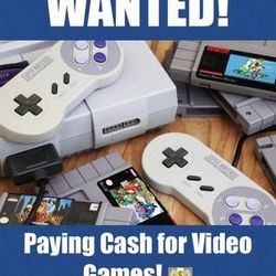 WTB: Video Games (Specific Titles/Consoles) – CASH READY!** 