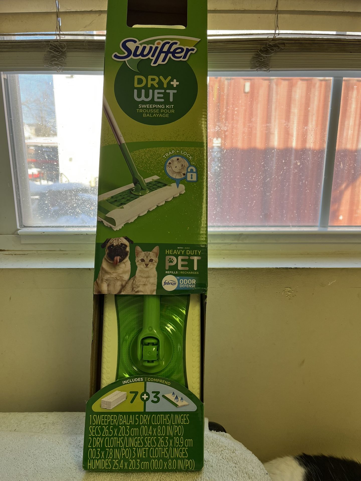 Swifter pad dry wet sweeping kit with for breeze mop