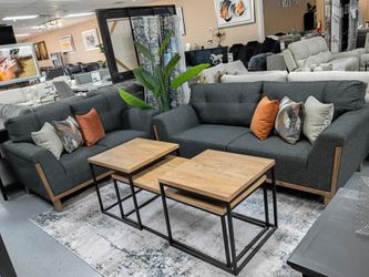 SET DE SOFAS EN PAGOS 7 COMPAÑÍAS DE FINANCIAMIENTO SOLO $49 DE ENGANCHE PREGUNTA POR RUTH
