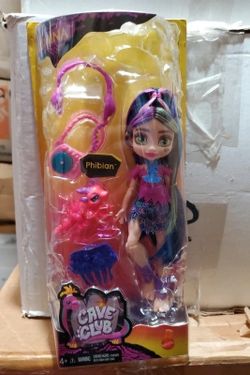 Mattel Cave Club Lumina Doll & Phibian Pet Prehistoric Fashion Playset GNL82 New
