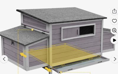 Chicken Coop With All Of The Assemblies