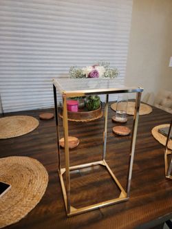 Flower column centerpieces