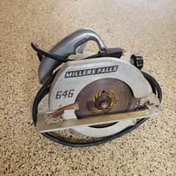 Used Millers Falls 646 Circular Saw