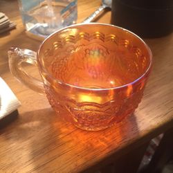 Vintage Carnival Glass Cup