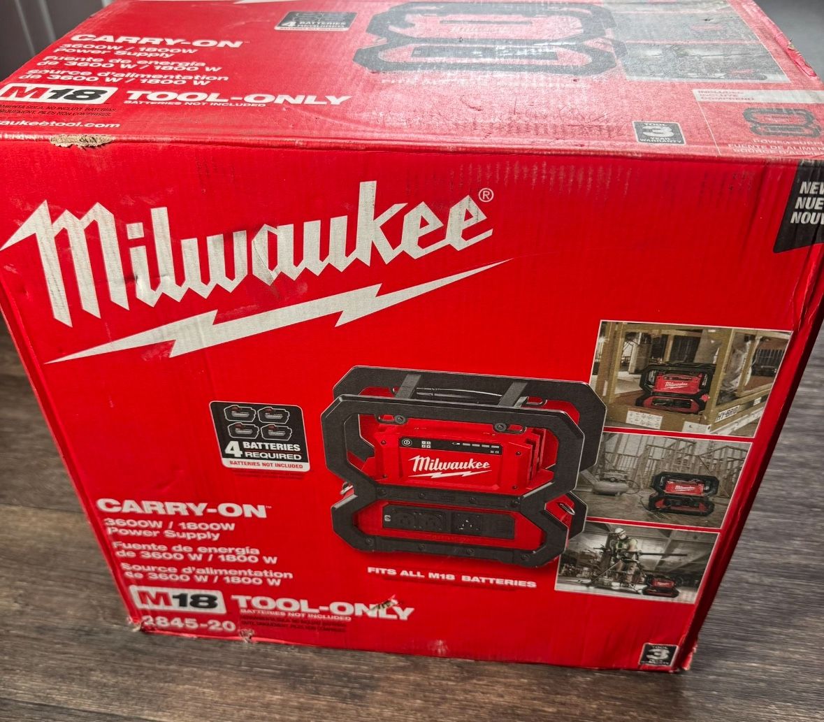 M18 18V Lithium-Ion Cordless 3600-Watt/1800-Watt Battery Powered Power Supply