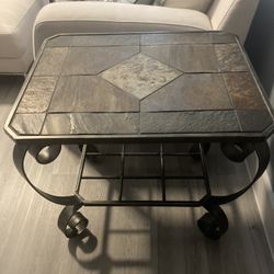  Rustic Modern Stone Side/ End Table