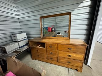 Dresser and mirror