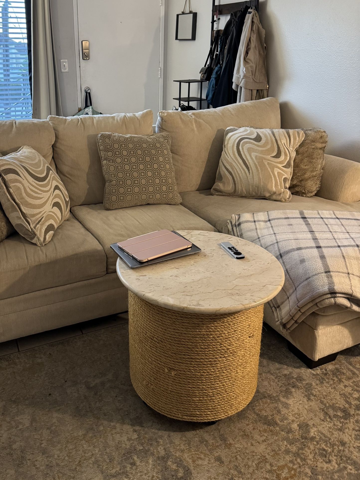 Real Marble Coffee/Side Table – Unique & Stylish