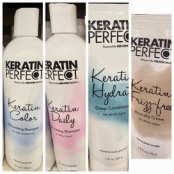 Keratin Perfect, Hair Care Shampoo Conditioner Color, Daily, Hydration, Fizz Free!!