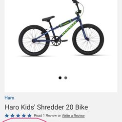 Haro Kids' Shredder 20” Bike bicycle BMX / Road 