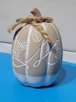 Small Decorative Initial Letter "M" Pumpkin $2 (One Available)