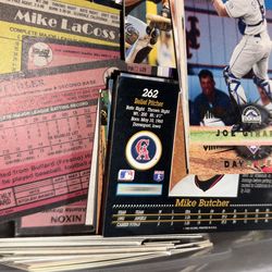 Box of baseball cards