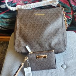 Michael Kors Crossbody And Coin Purse