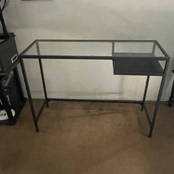 Glass Ikea Desk/ Table