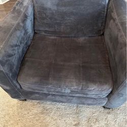 Grey Sectional Sofa with single Sofa 