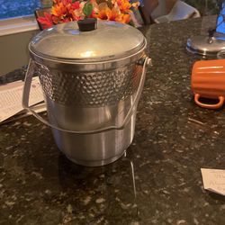 1950’s Hammered Aluminum Ice Bucket
