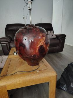 Burl Wood Hand Made Lamps