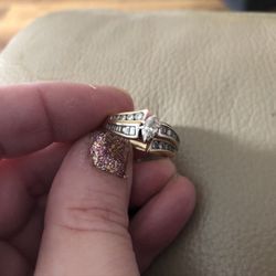 14k Gold and White Gold Ring 1ct tw