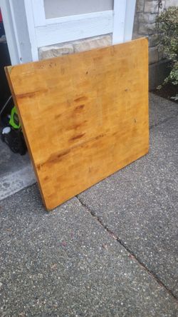 Thick wood table top