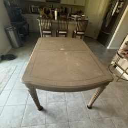 Solid wood table