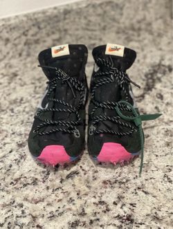 Nike Off-White Track Spikes Black Pink (Size 11M)