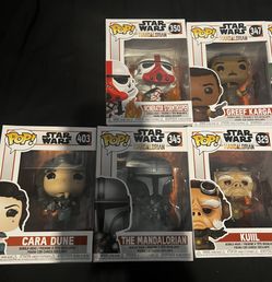 Mandalorian Funko pops