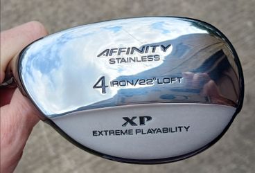 AFFINITY XP 4 IRON W/22-DEGREE LOFT DESIGNED FOR EXTREME PLAYABILITY READ DESCRIPTION & SEE ALL PICS