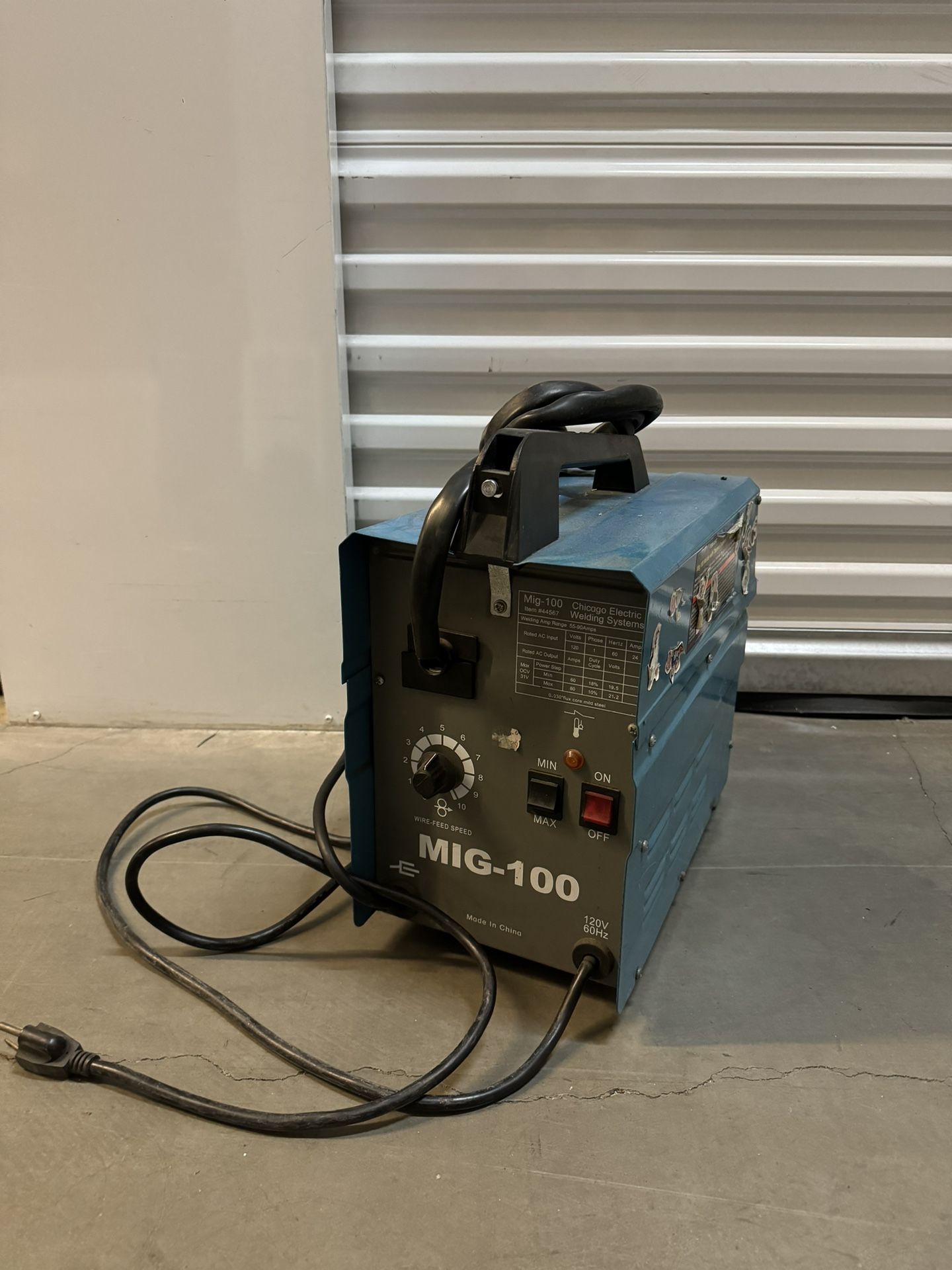 Chicago Electric Mig 100 Welder Set