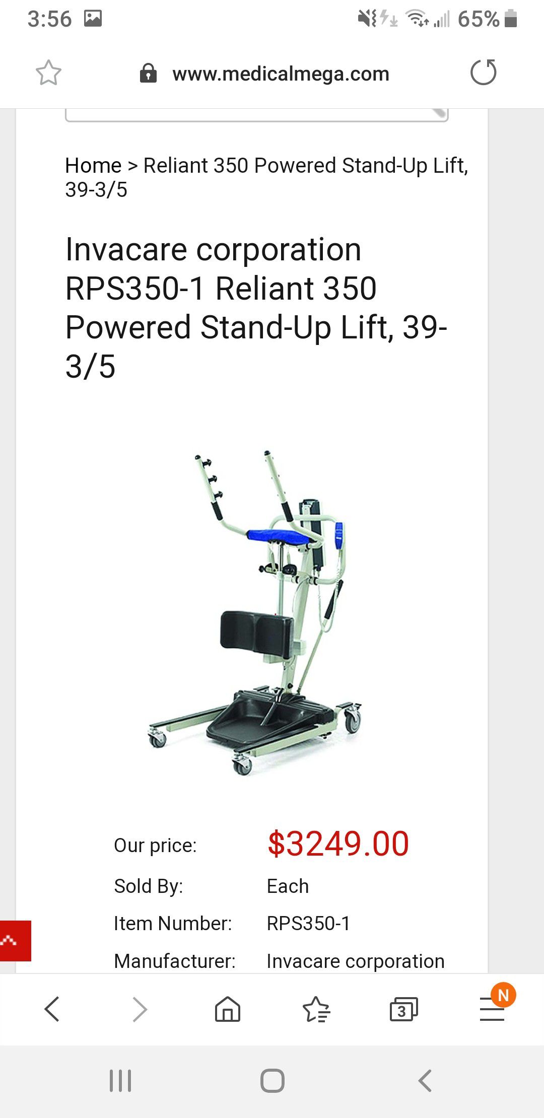 Stand up lift