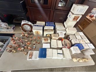 Massive Goebel Hummel Collection Lot – 46 Figurines, 27 Plates & 15 Bells
