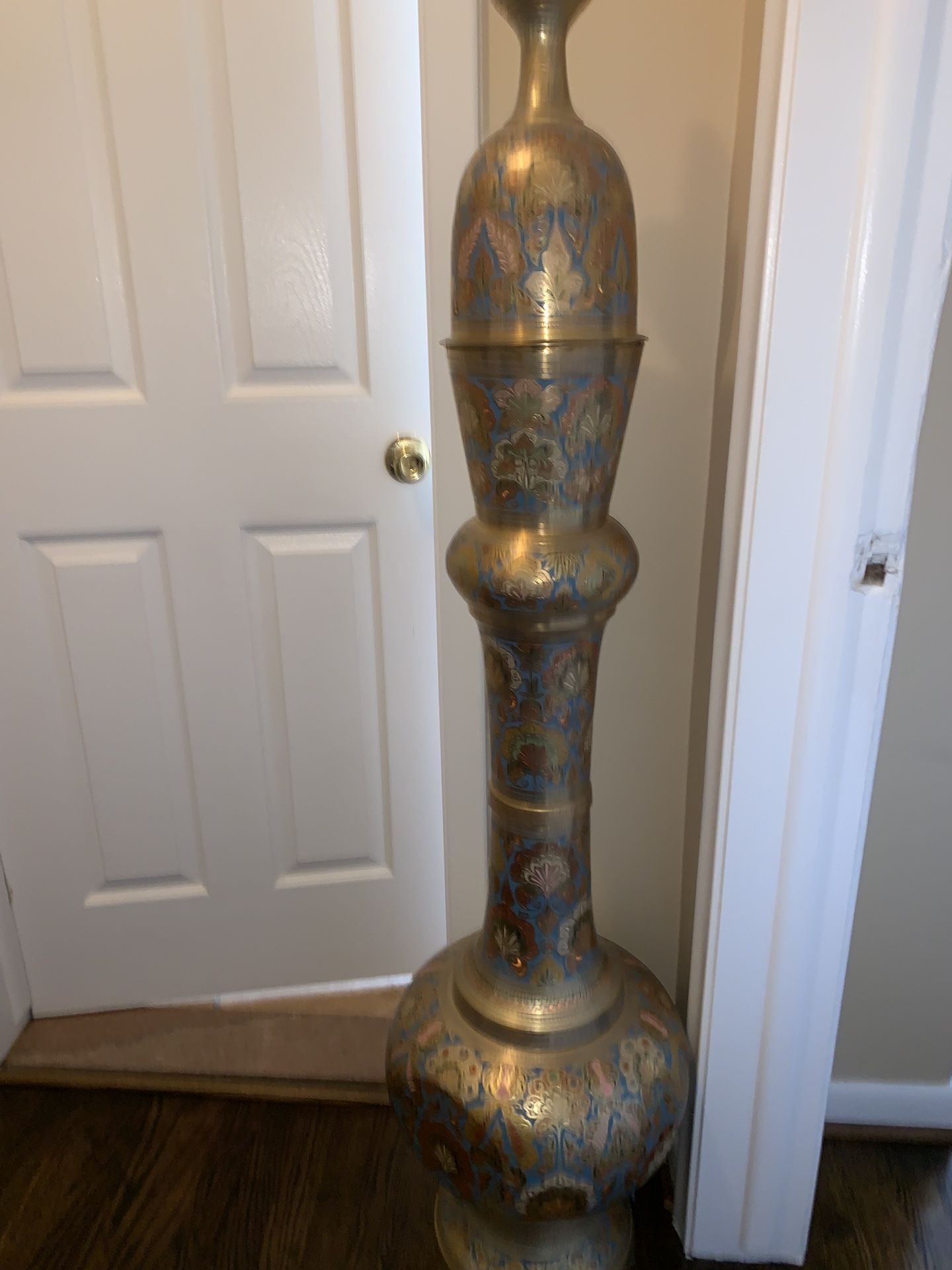 Real brass antique vase