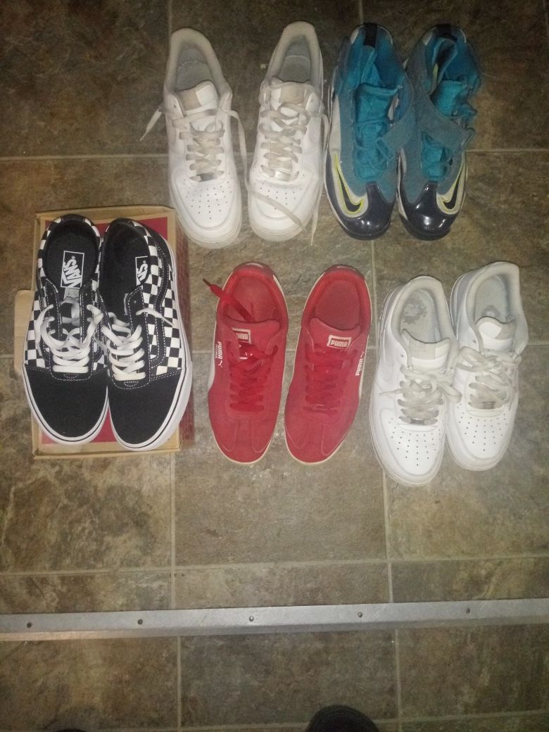 Nike puma n vans