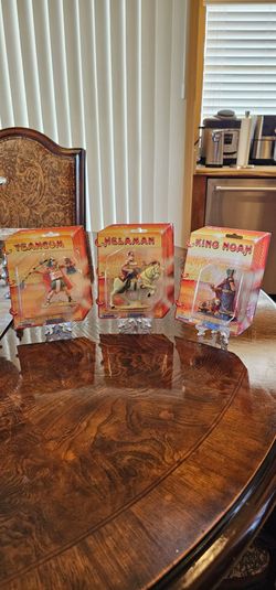 The Book Of Mormon Helaman & Teancum & King Noah Figure 3 Piece Bundle / Collectible / Collector / Latter Day Saints / Decorative / Toy / Man Cave