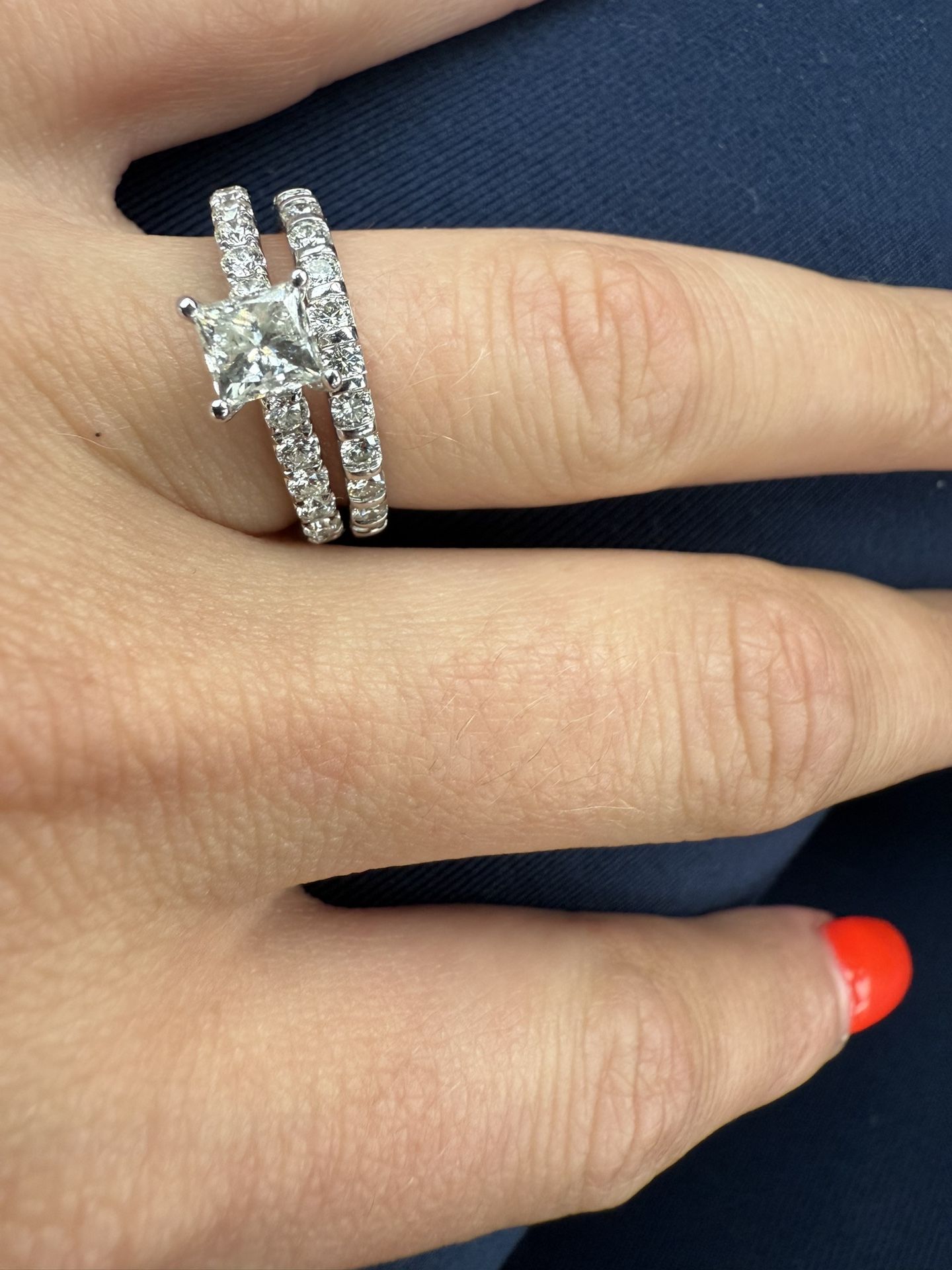 Leo Engagement Ring Set