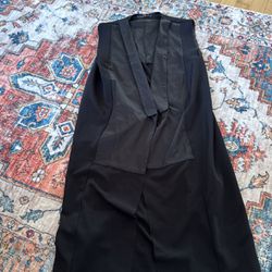 Black Long Half Sleeve Cardigan