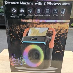 Karaoke Machine with Two Wireless