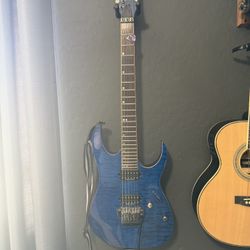 Ibanez RG920QMCBE Premium - Cobalt Blue Surge Finish w/ Line 6 Spider IV 75 Amp