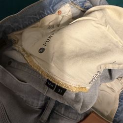 Purple jeans