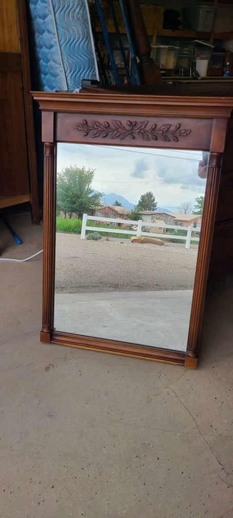 Antique Walnut Mirror