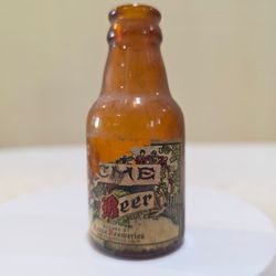 1940's ACME BEER Breweries San Francisco CA Miniature Mini Brown Glass Bottle